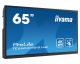 iiyama TE6504MIS-B1AG signage display Digital signage flat panel 165.1 cm (65') IPS 4K Ultra HD Black Touchscreen Built-in processor Android