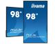 iiyama PROLITE Digital A-board 2.49 m (98') LED Wi-Fi 400 4K Ultra HD Black Touchscreen Built-in processor Android 24/7
