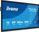 Iiyama ProLite TE7515A‑B1AG – 75″ 4K UHD Google EDLA Certified Interactive Display
