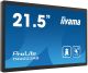 iiyama TW2223AS-B2 Signage Display Interactive flat panel 54.6 cm (21.5') Wi-Fi 400 cd/mÂ² Full HD Black Touchscreen Built-in processor Android 12 24/7