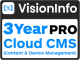 Hisense VisionInfo Cloud Standard VICLOUDS-1YR - Digital Signage CMS Drag and Drop software & Device Management subscription.
