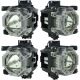 PANASONIC PT-DS20KU (Quad) Original Inside Projector Lamp - Replaces ET-LAD510F