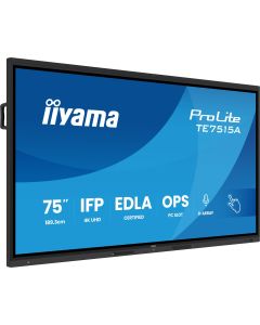 Iiyama ProLite TE7515A‑B1AG – 75″ 4K UHD Google EDLA Certified Interactive Display
